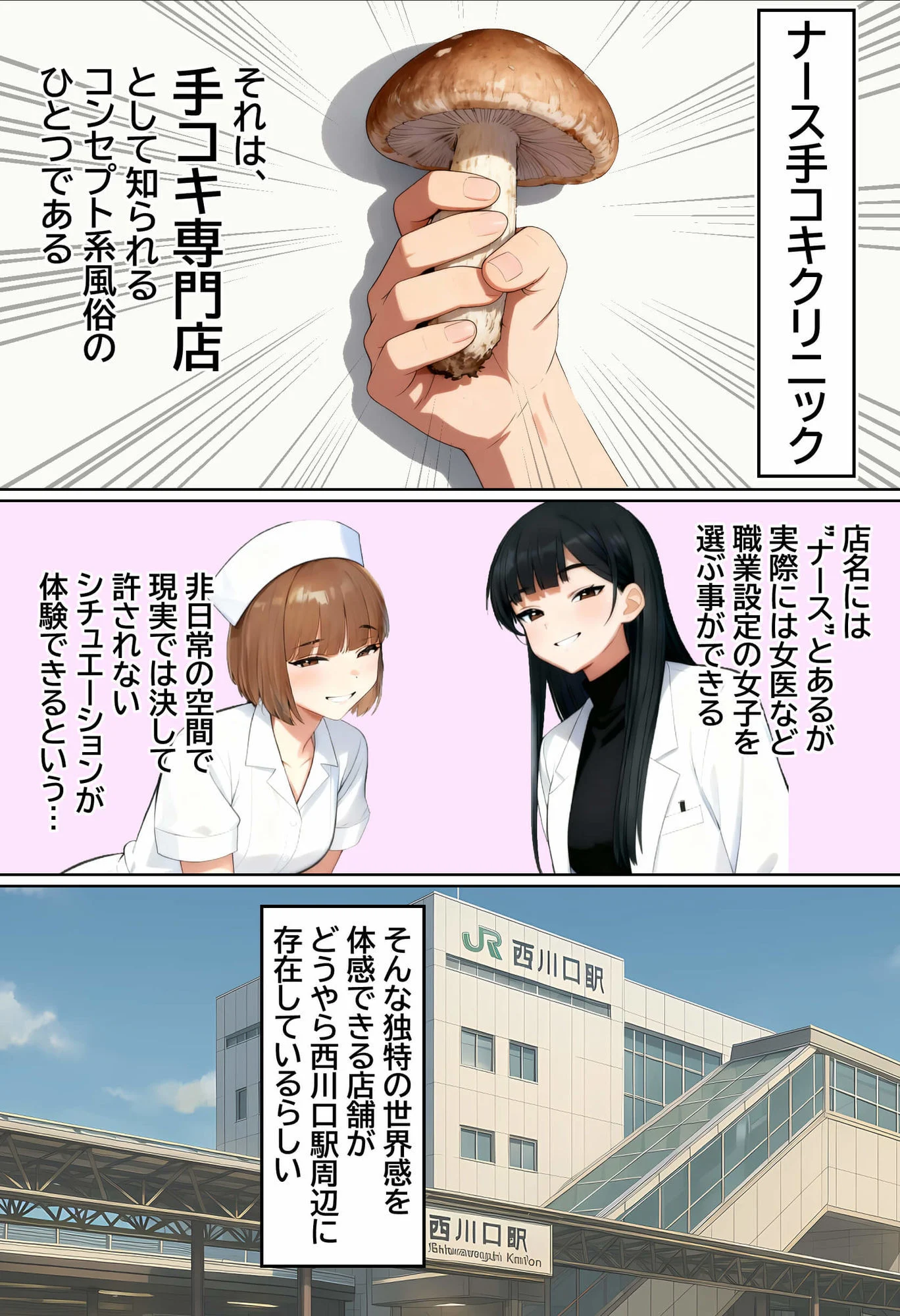 【実話】西●口のナース風俗で新人ナース（20）に乳首責めされてM開発されちゃった平成1桁非モテ男性www サンプル1